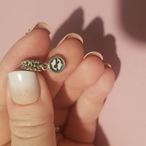 Pandora bracelet dangling charm - Zodiac sign engraving - Pisces